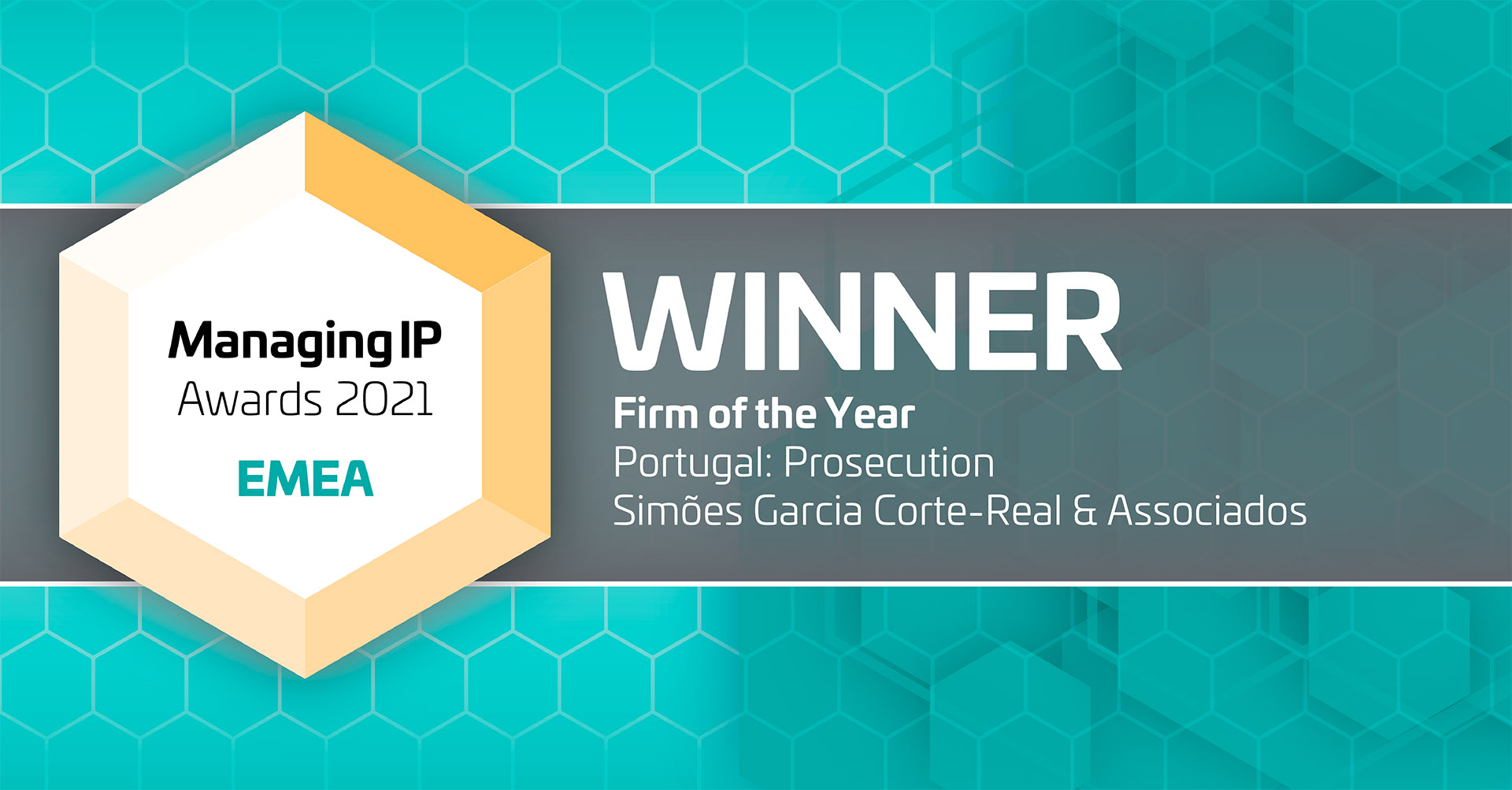 MIP Awards 2021 “Trademark Prosecution Firm of the Year” in Portugal